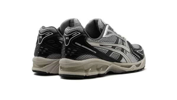 ⁦נעלי אסיקס | Asics Gel-Kayano 14 Black Glacier Grey Silver⁩ – תמונה ⁦4⁩