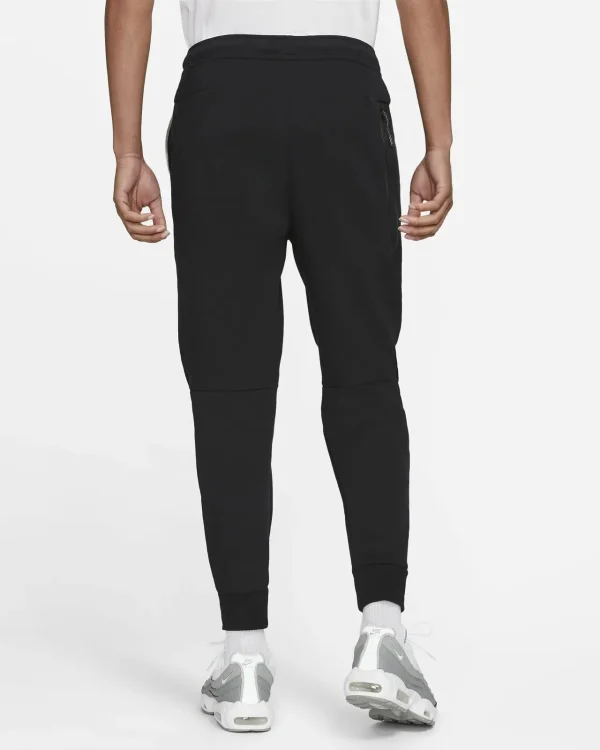 ⁦מכנסי Nike Sportswear Tech Fleece – מכנס נייק טק פליז ארוך בצבע אפור ושחור⁩ – תמונה ⁦2⁩